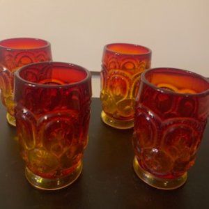 Vintage Moon and Star Water Glasses